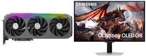 ZOTAC AMP Extreme INFINITY GeForce RTX 5070 Ti 16GB 256-Bit GDDR7   PCI Express 5.0 DLSS 4.0 Graphics Card ZT-B50710B-10P Samsung 32" Odyssey G8 4K OLED  UHD 240Hz 0.03ms Smart Gaming Monitor Glare Free, G-Sync compatible with Sleek Metal D