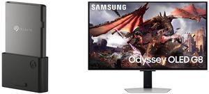 Seagate Storage Expansion Card for Xbox Series X|S 1TB Solid State Drive - Expansion SSD for Xbox Series X|S (STJR1000400) Samsung 32" Odyssey G8 4K OLED  UHD 240Hz 0.03ms Smart Gaming Monitor Glare Free, G-Sync compatible with Sleek Metal