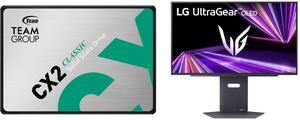 Team Group CX2 2.5" 1TB SATA III 3D NAND Internal Solid State Drive (SSD) T253X6001T0C101 LG UltraGear 27" 480 Hz OLED QHD Gaming Monitor 0.03ms FreeSync Premium & G-Sync Compatible 2560 x 1440 (2K) DCI-P3 98.5%