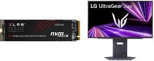 PNY XLR8 CS3140 M.2 2280 1TB PCI-Express 4.0 x4, NVMe 1.4 3D NAND Internal Solid State Drive (SSD) M280CS3140-1TB-RB LG UltraGear 27" 480 Hz OLED QHD Gaming Monitor 0.03ms FreeSync Premium & G-Sync Compatible 2560 x 1440 (2K) DCI-P3 98.5%