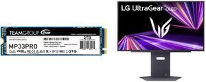 Team Group MP33 PRO M.2 2280 2TB PCIe 3.0 x4 with NVMe 1.3 3D NAND Internal Solid State Drive (SSD) TM8FPD002T0C101 LG UltraGear 27" 480 Hz OLED QHD Gaming Monitor 0.03ms FreeSync Premium & G-Sync Compatible 2560 x 1440 (2K) DCI-P3 98.5%