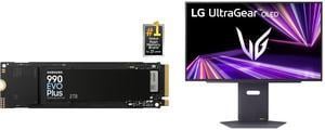 SAMSUNG 990 EVO PLUS SSD 2TB, PCIe Gen 4x4 | Gen 5x2 M.2 2280, Speeds Up-to 7,250 MB/s, Upgrade Storage for PC/Laptops, HMB Technology and Intelligent Turbowrite 2.0 (MZ-V9S2T0B/AM) LG UltraGear 27" 480 Hz OLED QHD Gaming Monitor 0.03ms Fre