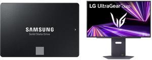 Samsung Electronics 870 EVO 2TB 2.5 Inch SATA III Internal SSD (MZ-77E2T0B/AM) LG UltraGear 27" 480 Hz OLED QHD Gaming Monitor 0.03ms FreeSync Premium & G-Sync Compatible 2560 x 1440 (2K) DCI-P3 98.5%
