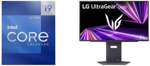 Intel Core i9-12900K - Core i9 12th Gen Alder Lake 16-Core (8P+8E) 3.2 GHz LGA 1700 125W Intel UHD Graphics 770 Desktop Processor - BX8071512900K LG UltraGear 27" 480 Hz OLED QHD Gaming Monitor 0.03ms FreeSync Premium & G-Sync Compatible 25