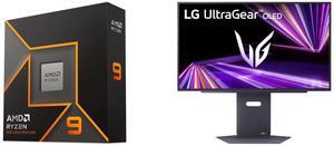 AMD Ryzen 9 9900X - Ryzen 9 9000 Series Granite Ridge (Zen 5) 12-Core 4.4 GHz - Socket AM5 120W - Radeon Graphics Processor - 100-100000662WOF LG UltraGear 27" 480 Hz OLED QHD Gaming Monitor 0.03ms FreeSync Premium & G-Sync Compatible 2560
