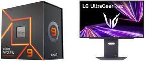 AMD Ryzen 9 7950X - Zen 4 16-Core 4.5 GHz - Socket AM5 - 170W Desktop Processor (100-100000514WOF) LG UltraGear 27" 480 Hz OLED QHD Gaming Monitor 0.03ms FreeSync Premium & G-Sync Compatible 2560 x 1440 (2K) DCI-P3 98.5%