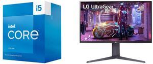Intel Core i5-13400F Desktop Processor 10 cores (6 P-cores + 4 E-cores) 20MB Cache, up to 4.6 GHz - Box LG 32" 144 Hz VA UHD Gaming Monitor FreeSync Premium (AMD Adaptive Sync) DCI-P3 90% (CIE1976) UltraGear 32GQ750-B
