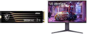 MSI SPATIUM Series M482 M.2 2280 2TB PCI-Express 4.0 x4 Internal Solid State Drive (SSD) - SM482N2TB LG 32" 144 Hz VA UHD Gaming Monitor FreeSync Premium (AMD Adaptive Sync) DCI-P3 90% (CIE1976) UltraGear 32GQ750-B
