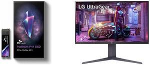SK hynix Platinum P41 M2 SSD 2TB, M.2 2280 NVME PCIe Gen4.0 Internal SSD  l Up to 7,000MB/S l with 176-Layer NAND Flash LG 32" 144 Hz VA UHD Gaming Monitor FreeSync Premium (AMD Adaptive Sync) DCI-P3 90% (CIE1976) UltraGear 32GQ750-B