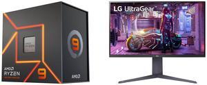 AMD Ryzen 9 7950X - Zen 4 16-Core 4.5 GHz - Socket AM5 - 170W Desktop Processor (100-100000514WOF) LG 32" 144 Hz VA UHD Gaming Monitor FreeSync Premium (AMD Adaptive Sync) DCI-P3 90% (CIE1976) UltraGear 32GQ750-B