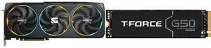 GPU SSD Combo -  GIGABYTE GV-N5070GAMING OC-12GD Bundle with  Team Group T-FORCE G50 M.2 2280 1TB PCIe 4.0 x4 SSD