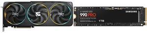 GPU SSD Combo -  GIGABYTE GV-N5070GAMING OC-12GD Bundle with SAMSUNG 990 PRO SSD 1TB PCIe 4.0 M.2 2280 SSD
