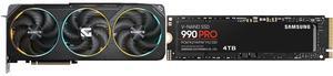 GPU SSD Combo -  GIGABYTE GV-N5070GAMING OC-12GD Bundle with SAMSUNG SSD 990 PRO 4TB, PCIe Gen4 M.2 2280