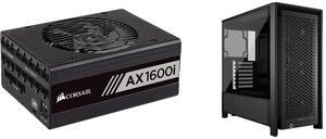 PSU Computer Case Combo -  Corsair CP-9020087-NA Bundle with  Corsair CC-9011312-WW