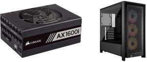 PSU Computer Case Combo -  Corsair CP-9020087-NA Bundle with  Corsair CC-9011296-WW