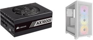 PSU Computer Case Combo -  Corsair CP-9020087-NA Bundle with  Corsair CC-9011256-WW