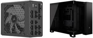 PSU Computer Case Combo -  Corsair CP-9020259-NA Bundle with  Corsair CC-9011265-WW