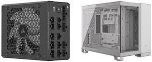 PSU Computer Case Combo -  Corsair CP-9020259-NA Bundle with  Corsair CC-9011266-WW