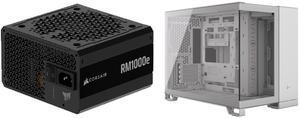 PSU Computer Case Combo -  Corsair CP-9020297-NA Bundle with  Corsair CC-9011266-WW
