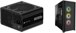 PSU Computer Case Combo -  Corsair CP-9020297-NA Bundle with  Corsair CC-9011212-WW
