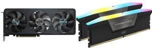 GPU Memory Combo -  GIGABYTE GV-N5070EAGLE OC-12GD Bundle with  Corsair CMH32GX5M2N6400C36