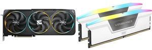 GPU Memory Combo -  GIGABYTE GV-N5070GAMING OC-12GD Bundle with  Corsair CMH64GX5M2N6400C32W