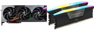 GPU Memory Combo -  MSI RTX 5070 12G VANGUARD SOC Bundle with  Corsair CMH32GX5M2E6000C36