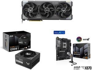 GPU PSU Motherboard Combo -  ASUS TUF-RTX5090-O32G-GAMING Bundle with  ASUS TUF-GAMING-1200G  and ASUS TUF GAMING X870-PLUS WIFI