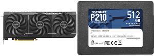 GPU SSD Combo -  ASUS PRIME-RTX5070-O12G Bundle with  Patriot Memory P210S512G25