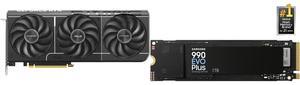 GPU SSD Combo -  ASUS PRIME-RTX5070-O12G Bundle with  SAMSUNG MZ-V9S1T0B/AM