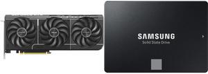 GPU SSD Combo -  ASUS PRIME-RTX5070-O12G Bundle with  SAMSUNG MZ-77E2T0B/AM