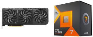 GPU CPU Combo -  ASUS PRIME-RTX5070-O12G Bundle with  AMD 100-100000910WOF
