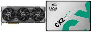 GPU SSD Combo -  ASUS TUF-RTX5070-O12G-GAMING Bundle with  Team Group T253X6256G0C101