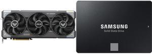 GPU SSD Combo -  ASUS TUF-RTX5070-O12G-GAMING Bundle with  SAMSUNG MZ-77E500B/AM