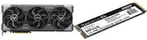 GPU SSD Combo -  ASUS TUF-RTX5070-O12G-GAMING Bundle with  Team Group TM8FFD001T0C101