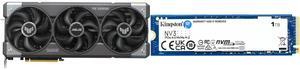 GPU SSD Combo -  ASUS TUF-RTX5070-O12G-GAMING Bundle with  Kingston Technology Corp. SNV3S/1000G