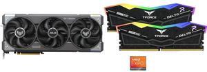 GPU Memory Combo -  ASUS TUF-RTX5070-O12G-GAMING Bundle with  Team Group FF7D516G6000HC38ADC01