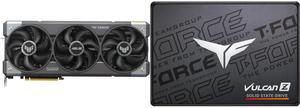 GPU SSD Combo -  ASUS TUF-RTX5070-O12G-GAMING Bundle with  Team Group T253TZ002T0C101
