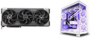 GPU Computer Case Combo -  ASUS TUF-RTX5070-O12G-GAMING Bundle with  NZXT CM-H91FW-01