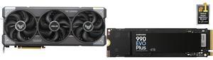 GPU SSD Combo -  ASUS TUF-RTX5070-O12G-GAMING Bundle with  SAMSUNG MZ-V9S4T0B/AM