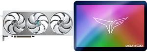 GPU SSD Combo -  GIGABYTE GV-N5070AERO OC-12GD Bundle with  Team Group T253TM001T0C325
