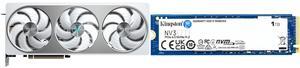 GPU SSD Combo -  GIGABYTE GV-N5070AERO OC-12GD Bundle with  Kingston Technology Corp. SNV3S/1000G