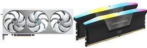GPU Memory Combo -  GIGABYTE GV-N5070AERO OC-12GD Bundle with  Corsair CMH32GX5M2E6000C36