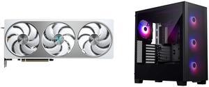 GPU Computer Case Combo -  GIGABYTE GV-N5070AERO OC-12GD Bundle with  Phanteks PH-XT523P1_DBK01