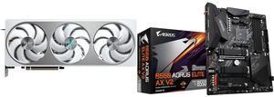 GPU Motherboard Combo -  GIGABYTE GV-N5070AERO OC-12GD Bundle with  GIGABYTE B550AORUS ELITE AXV2