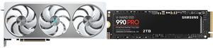 GPU SSD Combo -  GIGABYTE GV-N5070AERO OC-12GD Bundle with  SAMSUNG MZ-V9P2T0B/AM