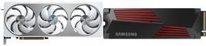 GPU SSD Combo -  GIGABYTE GV-N5070AERO OC-12GD Bundle with  SAMSUNG MZ-V9P2T0CW