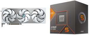 GPU CPU Combo -  GIGABYTE GV-N5070AERO OC-12GD Bundle with  AMD 100-100001237BOX