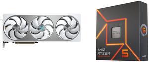GPU CPU Combo -  GIGABYTE GV-N5070AERO OC-12GD Bundle with  AMD 100-100000593WOF