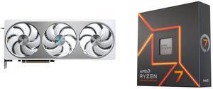 GPU CPU Combo -  GIGABYTE GV-N5070AERO OC-12GD Bundle with  AMD 100-100000591WOF